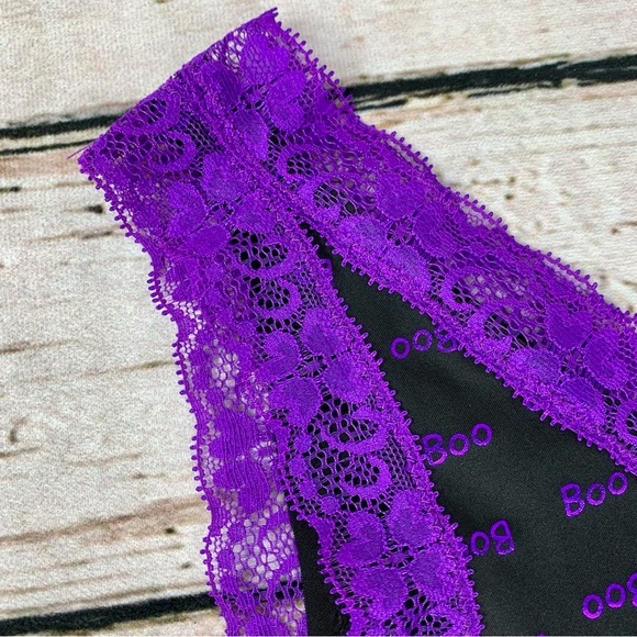 NWT 1X Frederick’s of Hollywood Halloween Panty Boo Plus Lace Trim Ghost FOH - Picture 4 of 7